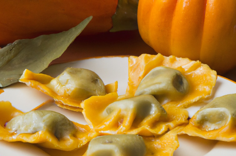 Kürbisravioli selber machen (Rezept) 2 Kürbisravioli selber machen